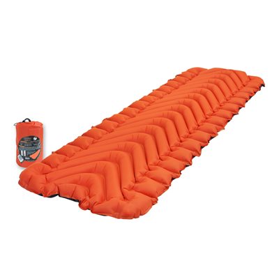 Klymit - Insulated Static V orange er nem at folde sammen og fylder ikke